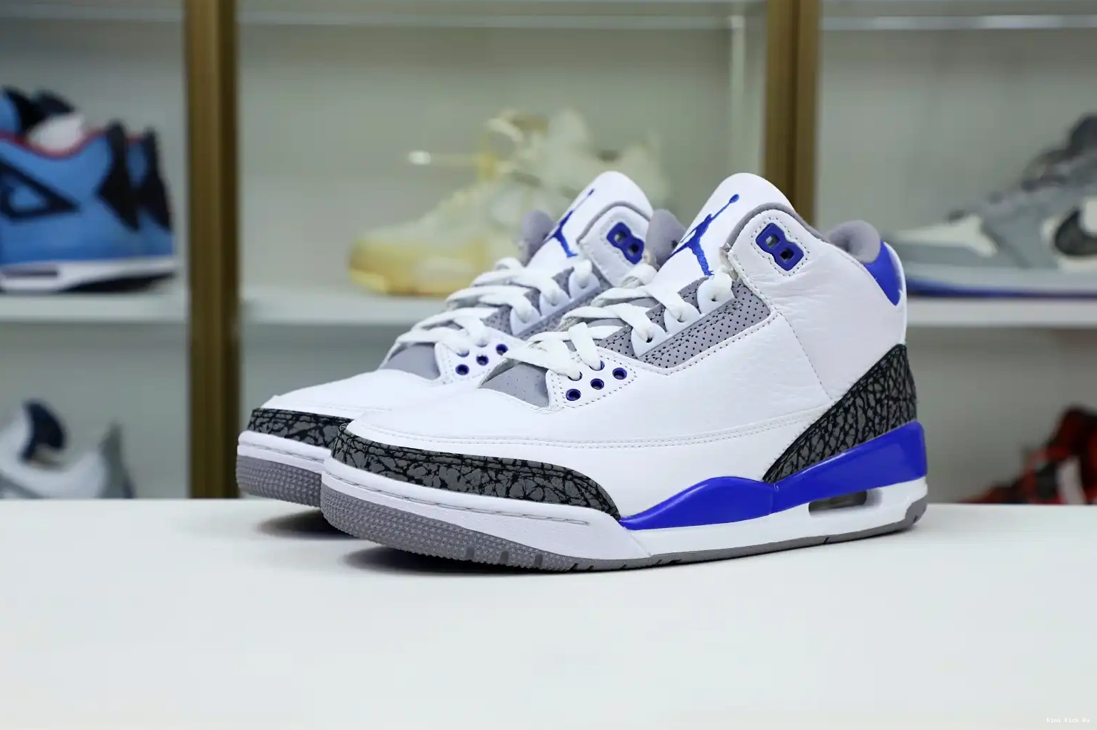 AIR BLUE' RETRO 3 JORDAN 'RACER Kimikick 0723
